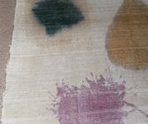 Red wine stain being treated
